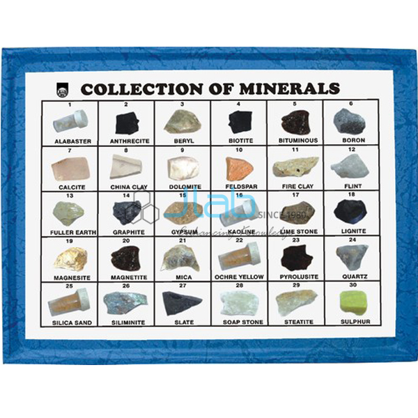 Collection of 30 Minerals
