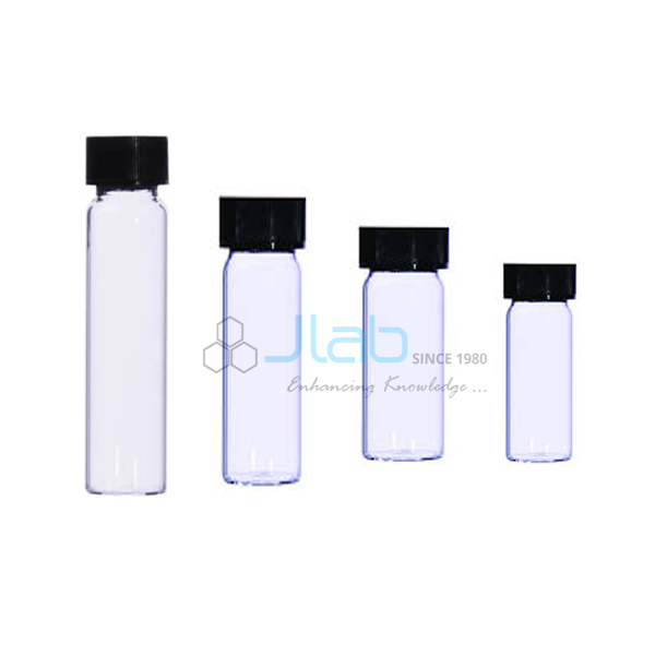 Squat Screw Neck Vial - Neutral Glass, Squat Form, With Closure