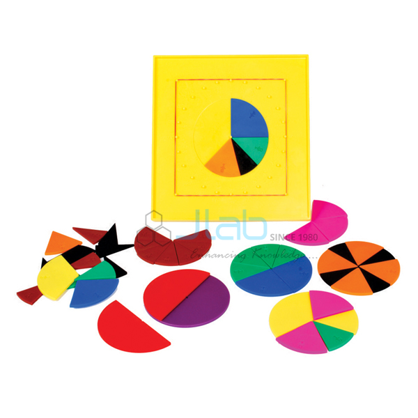 Flip N Fraction Geoboard with Circle Cuts