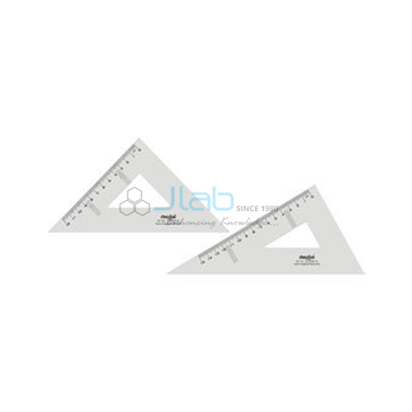 Set Square of Transparent Plastic