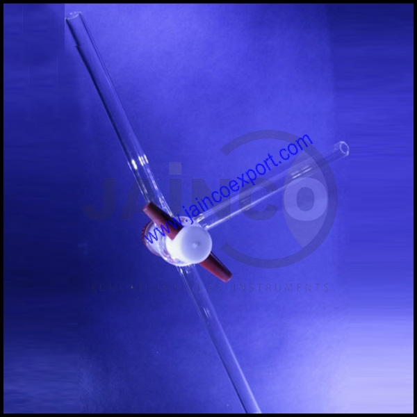 T Bore Stopcocks, Borosilicate Glass, PTFE Key