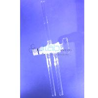 Double Oblique Stopcocks, Borosilicate Glass, Glass Key